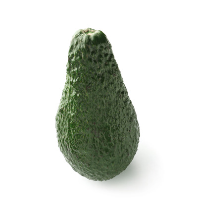 Fresh avocado on white backgroundの写真素材