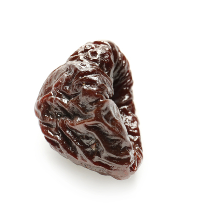 Prune on white backgroundの写真素材