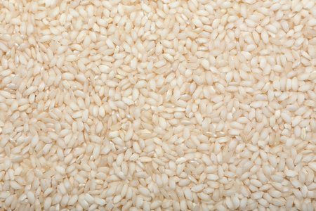 Short grain rice as backgroundの写真素材