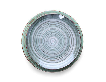Clean plates on white background