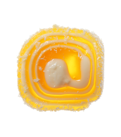 Tasty jelly candy on white backgroundの写真素材