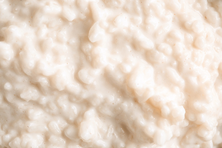 Delicious rice pudding, closeupの写真素材