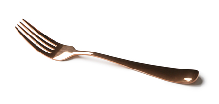 Fork on white backgroundの写真素材