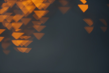 Blurred view of beautiful lights on dark backgroundの写真素材