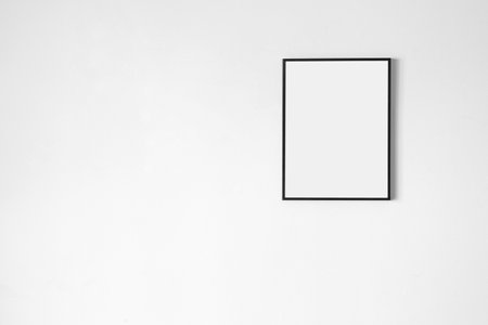 Blank poster on white background