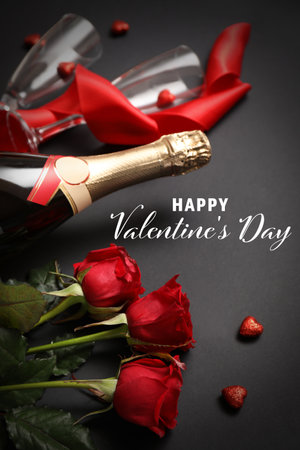 Beautiful greeting card for Valentine's Day celebrationの写真素材