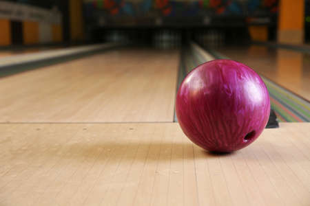Ball on floor in bowling club