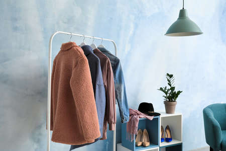 Stylish interior of modern hallの写真素材