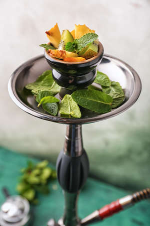 Fresh fruits on hookah tray