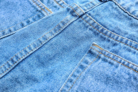 Stylish blue jeans closeup viewの写真素材
