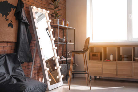 Interior of modern hairdressing salonの写真素材