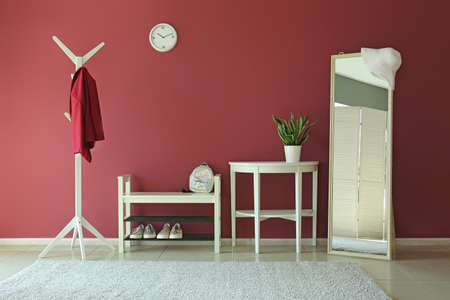 Stylish interior of modern hallの写真素材