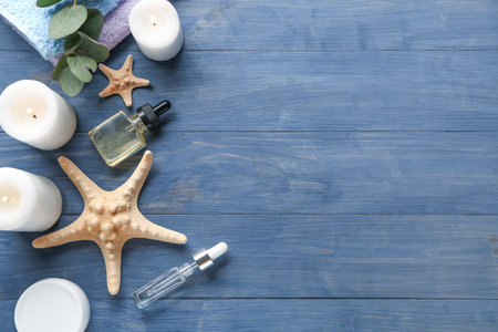 Beautiful spa composition on wooden backgroundの写真素材