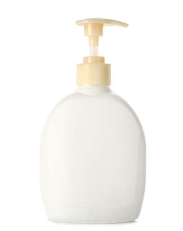 Bottle of cosmetic product on white backgroundの写真素材