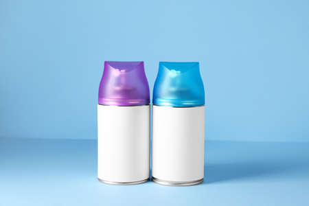 Air fresheners on color backgroundの写真素材