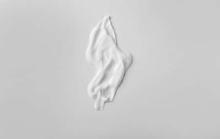 Sample of cream on white backgroundの写真素材