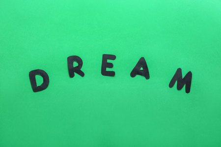 Word DREAM on color backgroundの写真素材