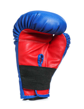 Boxing glove on white backgroundの写真素材