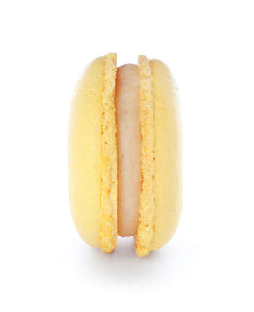 Tasty macaron on white backgroundの写真素材