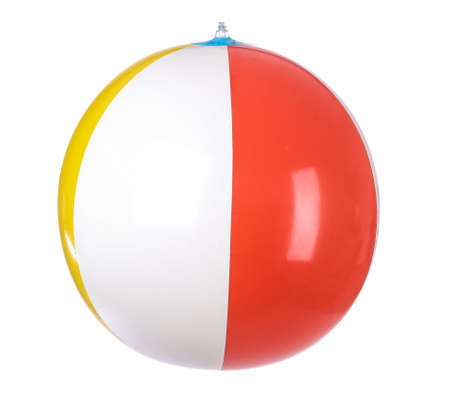 Inflatable ball on white background