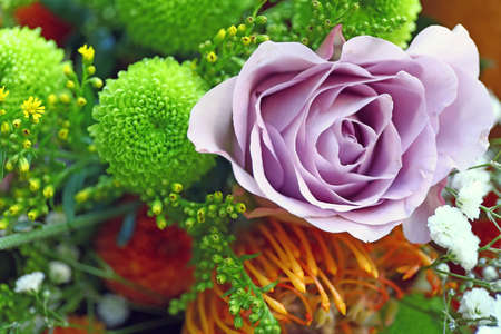 Bouquet of beautiful fresh flowers, closeupの写真素材
