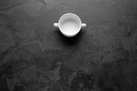 Empty pot on dark backgroundの写真素材