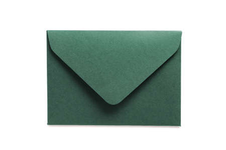 Paper envelope on white backgroundの写真素材