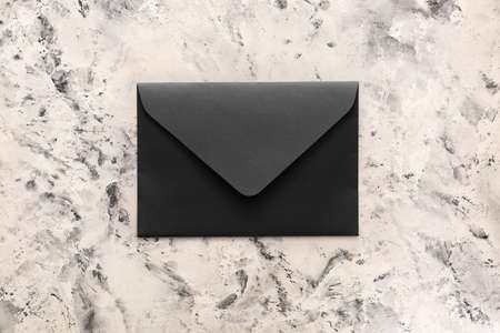 Paper envelope on grunge background
