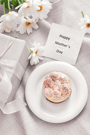 Composition with tasty breakfast for Mother's Dayの写真素材