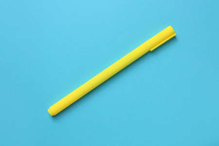 Felt-tip pen on color backgroundの写真素材