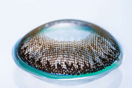 Contact lens on light backgroundの写真素材