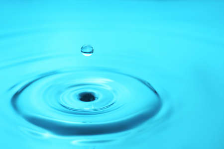 Splash of color water, closeupの写真素材