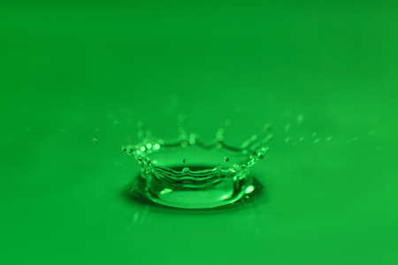 Splash of color water, closeupの写真素材