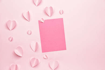 Beautiful greeting card on color background