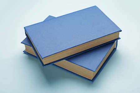 Two books on color backgroundの写真素材