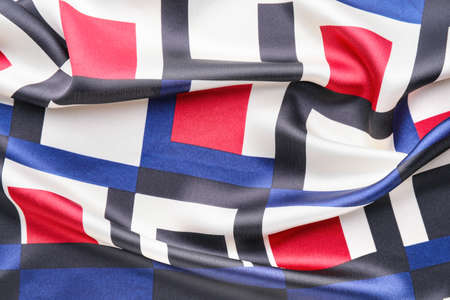 Beautiful scarf as background, closeupの写真素材