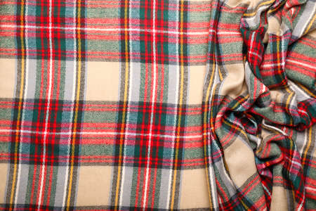 Beautiful scarf as background, closeupの写真素材