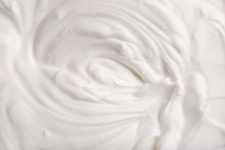 Texture of tasty sour cream, closeupの写真素材
