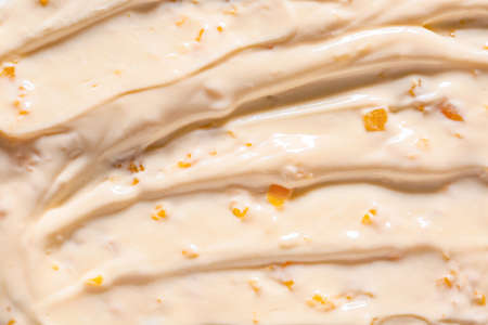 Tasty yogurt as background, closeupの写真素材