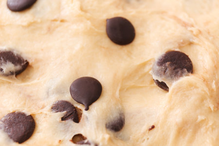 Texture of sweet dough, closeupの写真素材