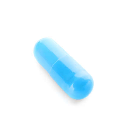 Color pill on white backgroundの写真素材