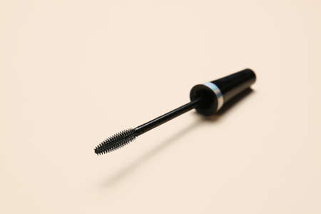Black mascara on color backgroundの写真素材