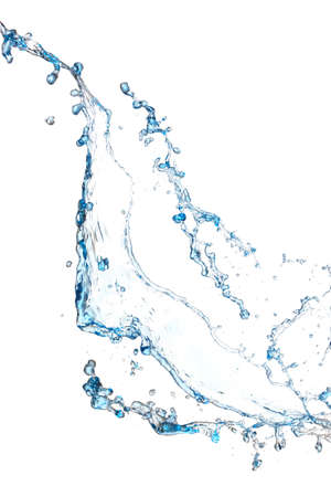 Splash of water on white backgroundの写真素材