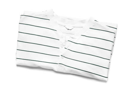 Stylish t-shirt on white backgroundの写真素材