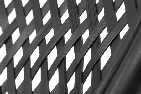 Rattan texture as background, closeupの写真素材