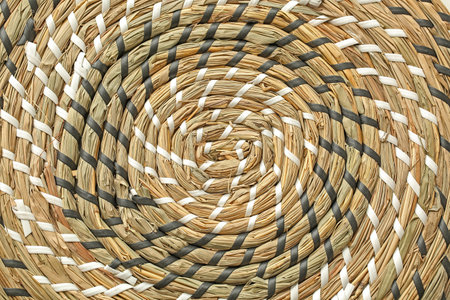 Rattan texture as background, closeup