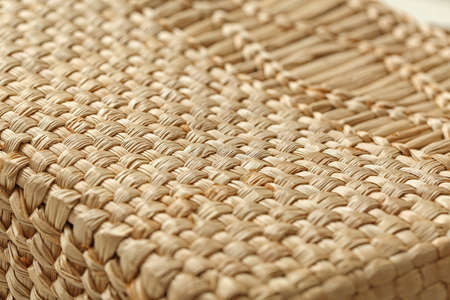 Rattan texture as background, closeup