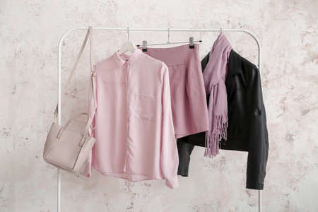 Interior of modern stylish dressing roomの写真素材