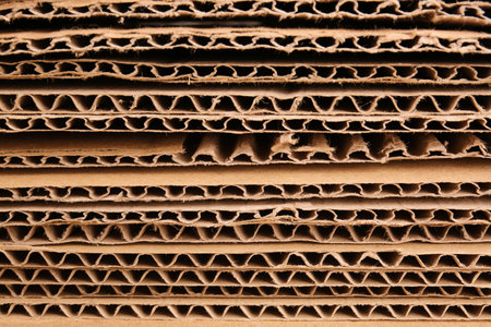 Texture of cardboard paper, closeup