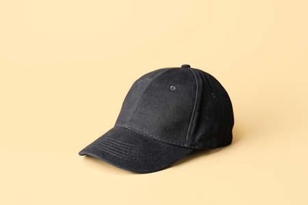 Blank cap on color background